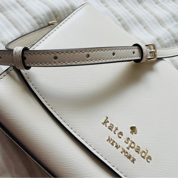 Kate Spade ♠️Handbag Madison Medium Crossbody Meringue Cream Off-White - Picture 11 of 11